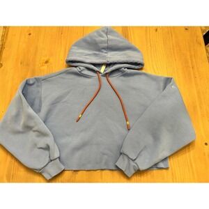 B5 Fabletics cropped hoodie sweatshirt XS blue‎